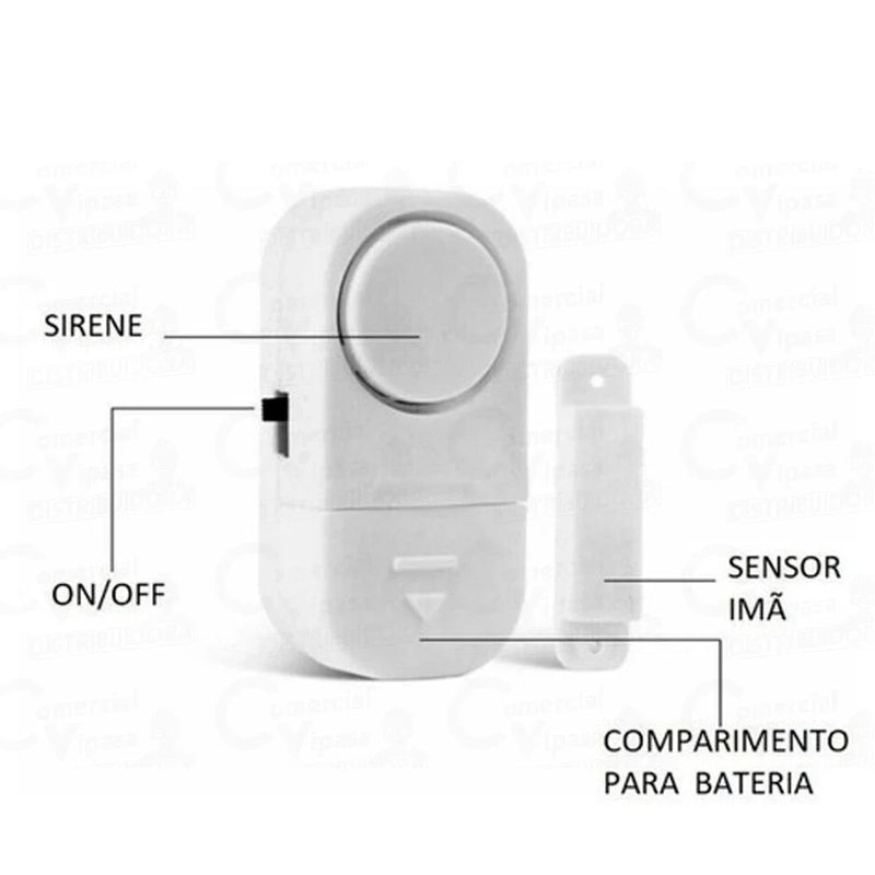 Alarme Contra Invasão Residencial Sonoro inteligente Western Portas e Janelas Detector de Presença