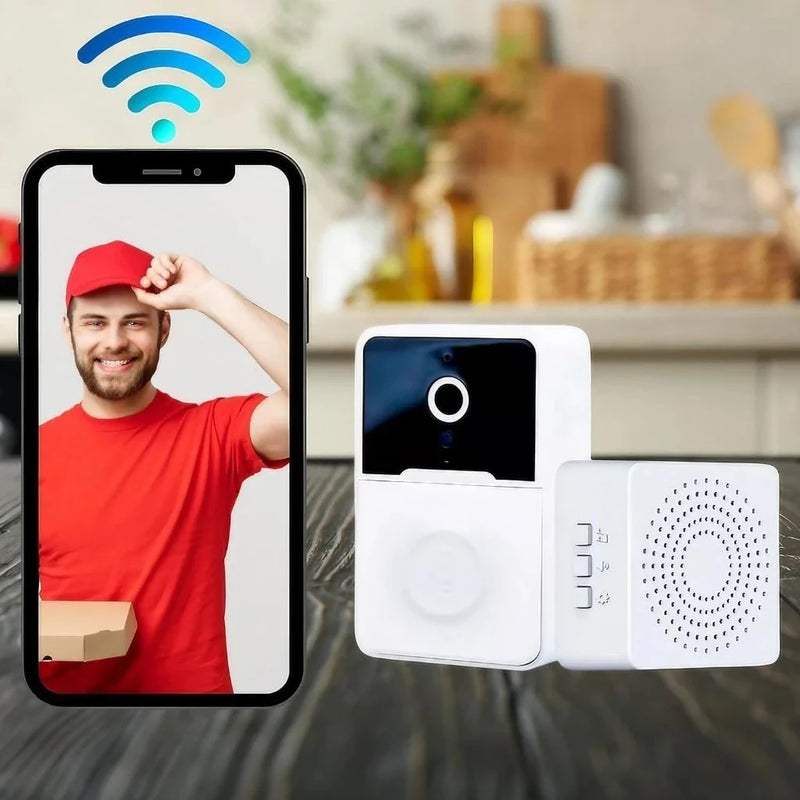 Campainha Wi-Fi com Câmera HD Smart Recarregável