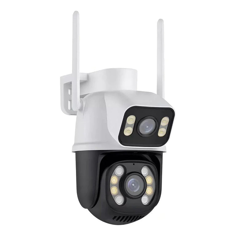 Camera Segurança Externa Lente Dupla Rastreamento Zoom A28b Wi-Fi Smart IP66 App ICSEE Envio Imediato