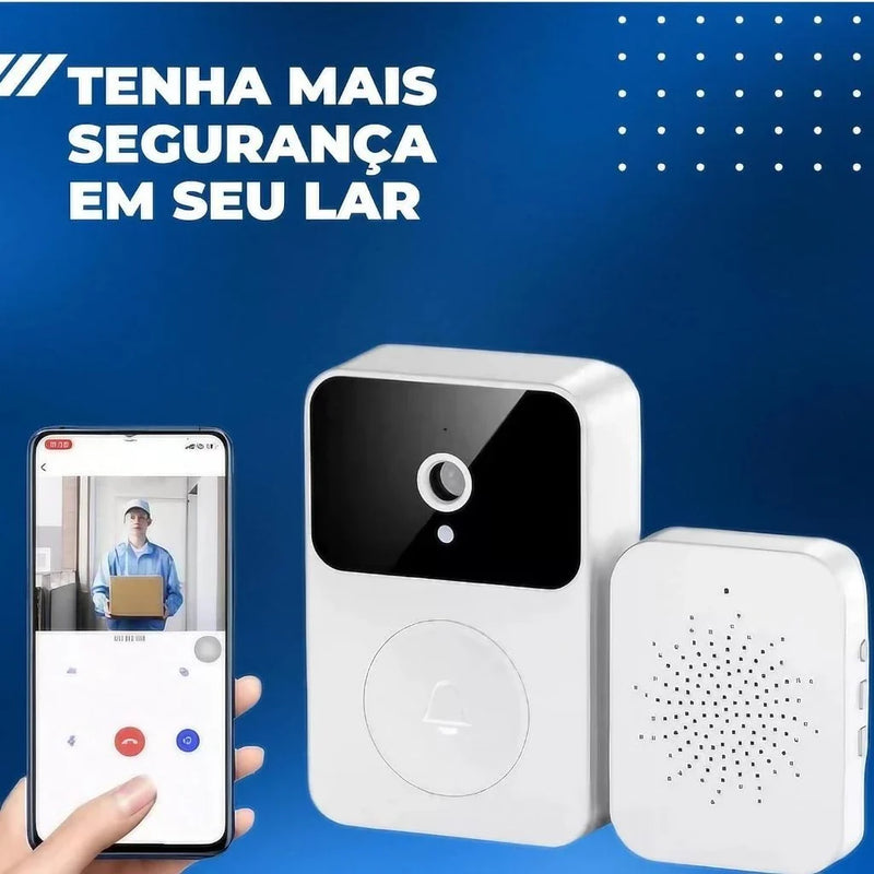 Campainha Wi-Fi com Câmera HD Smart Recarregável